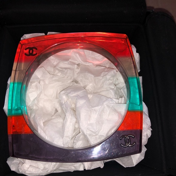 Chanel Multicolor Lucite Square Bracelet - Picture 2 of 7